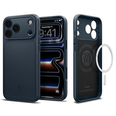Spigen iPhone 17 Pro Max/iPhone 18 Pro Max Skal Thin Fit MagFit Metal Slate