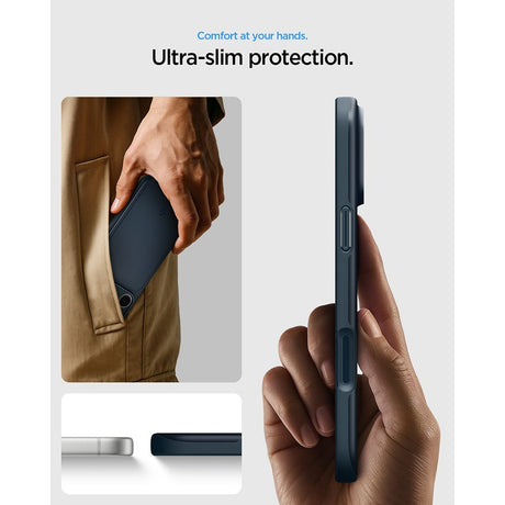 Spigen iPhone 17 Pro Max/iPhone 18 Pro Max Skal Thin Fit MagFit Metal Slate