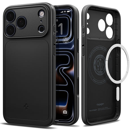 Spigen iPhone 17 Pro Max/iPhone 18 Pro Max Skal Thin Fit MagFit Svart