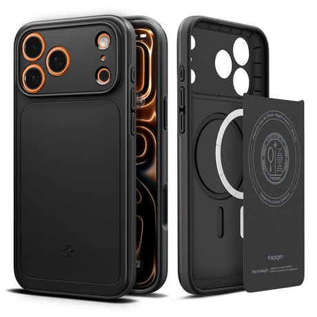 Spigen iPhone 17 Pro Max/iPhone 18 Pro Max Skal Thin Fit MagFit Svart