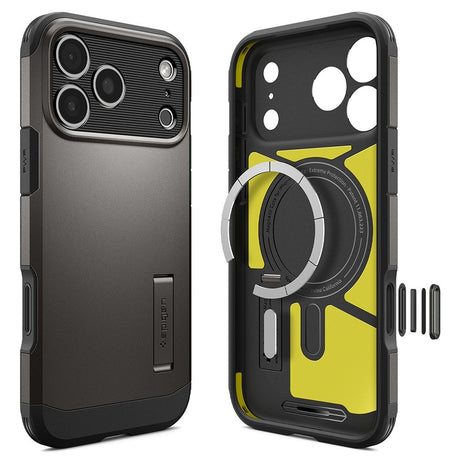 Spigen iPhone 17 Pro Max/iPhone 18 Pro Max Skal Tough Armor T MagFit Gunmetal