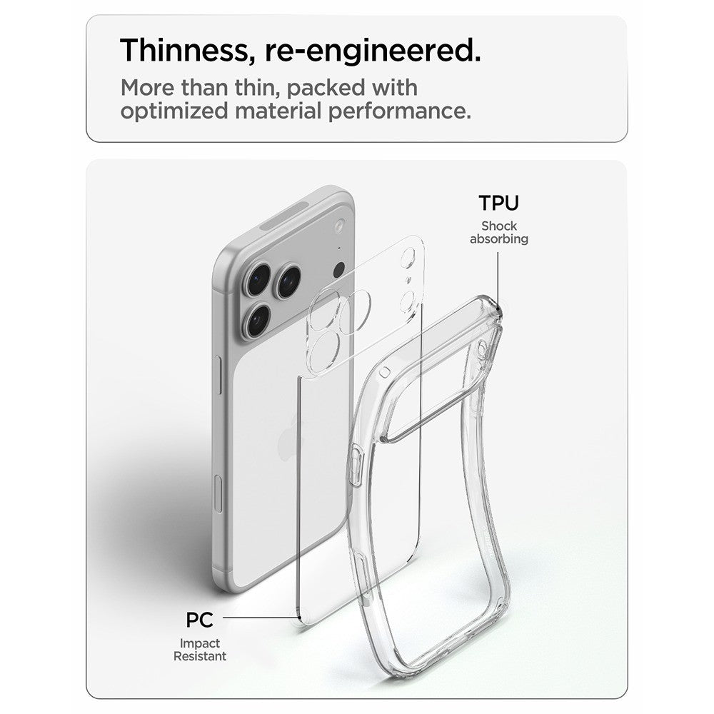Spigen iPhone 17 Pro Max/iPhone 18 Pro Max Skal Ultra Hybrid Crystal Clear