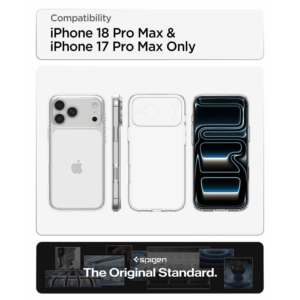 Spigen iPhone 17 Pro Max/iPhone 18 Pro Max Skal Ultra Hybrid Crystal Clear