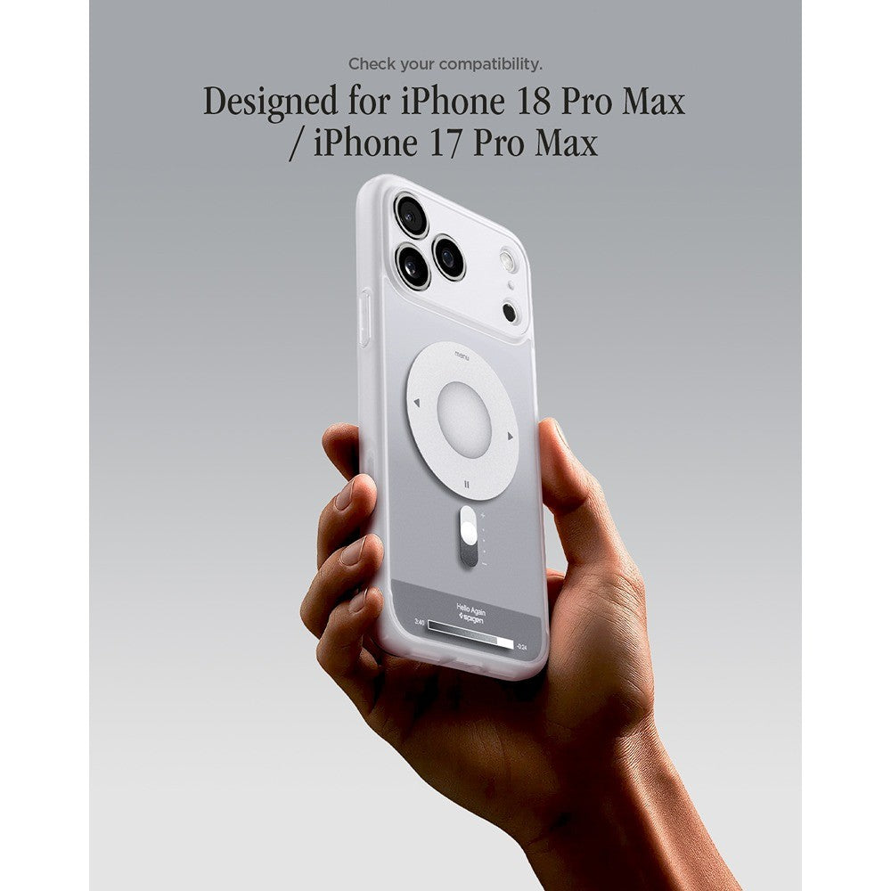 Spigen iPhone 17 Pro Max/iPhone 18 Pro Max Skal Ultra Hybrid MagFit Classic Silver