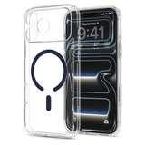 Spigen iPhone 17 Pro Max/iPhone 18 Pro Max Skal Ultra Hybrid MagFit Clear Deep Blue