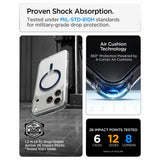 Spigen iPhone 17 Pro Max/iPhone 18 Pro Max Skal Ultra Hybrid MagFit Clear Deep Blue