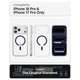 Spigen iPhone 17 Pro Max/iPhone 18 Pro Max Skal Ultra Hybrid MagFit Clear Deep Blue