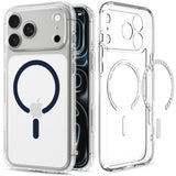 Spigen iPhone 17 Pro Max/iPhone 18 Pro Max Skal Ultra Hybrid MagFit Clear Deep Blue