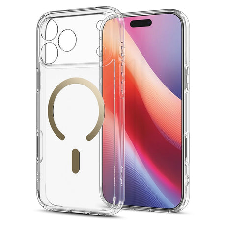 Spigen iPhone 17 Pro Max/iPhone 18 Pro Max Skal Ultra Hybrid MagFit Clear Gold