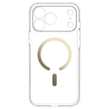 Spigen iPhone 17 Pro Max/iPhone 18 Pro Max Skal Ultra Hybrid MagFit Clear Gold