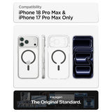Spigen iPhone 17 Pro Max/iPhone 18 Pro Max Skal Ultra Hybrid MagFit Clear Graphite