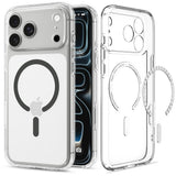 Spigen iPhone 17 Pro Max/iPhone 18 Pro Max Skal Ultra Hybrid MagFit Clear Graphite