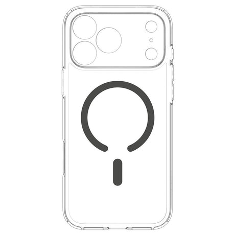 Spigen iPhone 17 Pro Max/iPhone 18 Pro Max Skal Ultra Hybrid MagFit Clear Graphite