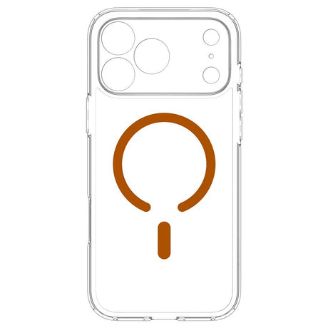Spigen iPhone 17 Pro Max/iPhone 18 Pro Max Skal Ultra Hybrid MagFit Clear Orange