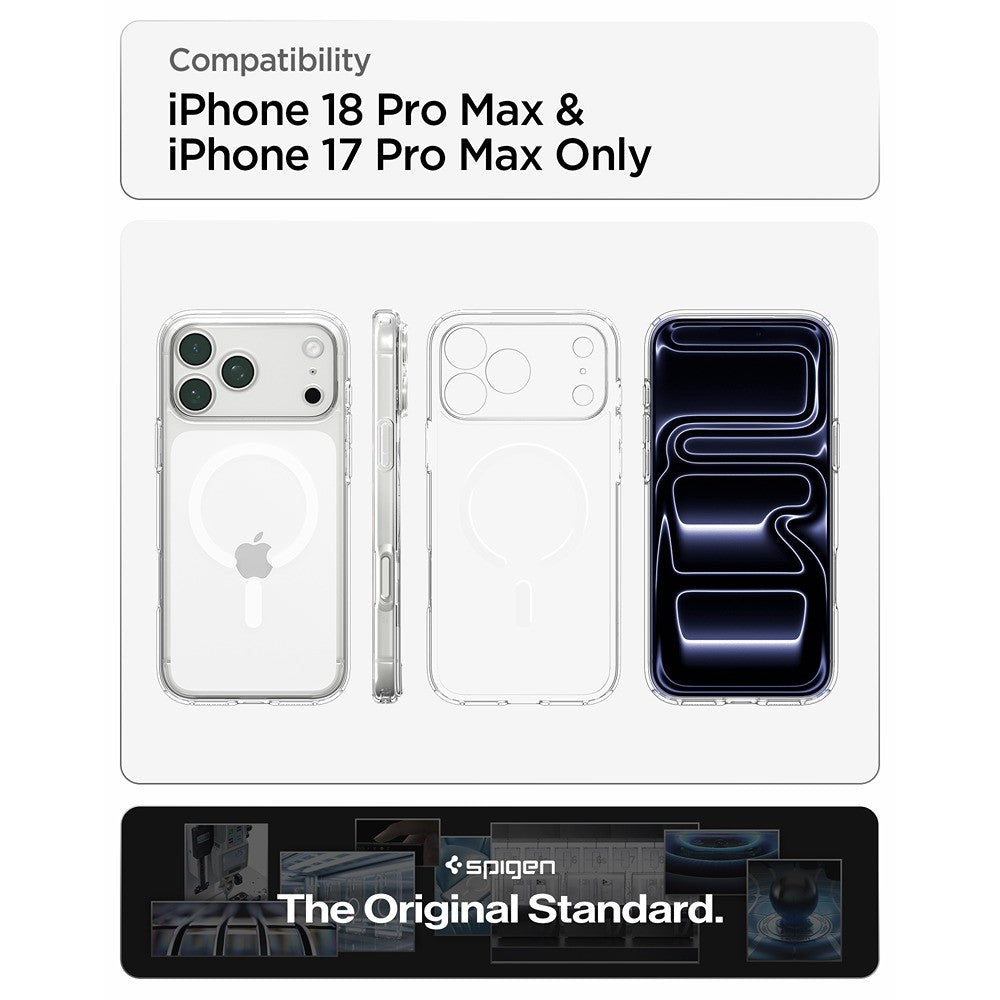 Spigen iPhone 17 Pro Max/iPhone 18 Pro Max Skal Ultra Hybrid MagFit Clear White