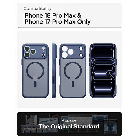 Spigen iPhone 17 Pro Max/iPhone 18 Pro Max Skal Ultra Hybrid MagFit Frost Deep Blue
