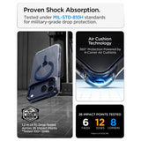 Spigen iPhone 17 Pro Max/iPhone 18 Pro Max Skal Ultra Hybrid Optik S MagFit Clear Deep Blue