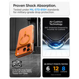 Spigen iPhone 17 Pro Max/iPhone 18 Pro Max Skal Ultra Hybrid Optik S MagFit Clear Orange