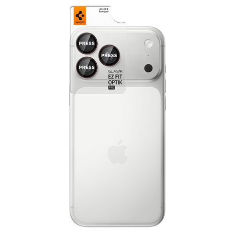 Spigen iPhone 18 Pro/18 Pro Max Kameraskydd Glas.tR EZ Fit Optik Pro 2-pack Dark Cherry
