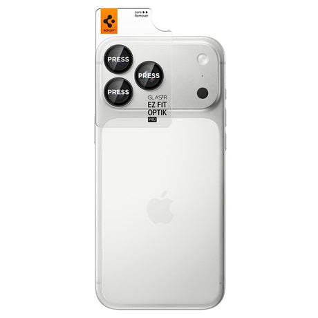 Spigen iPhone 18 Pro/18 Pro Max Kameraskydd Glas.tR EZ Fit Optik Pro 2-pack Dark Gray