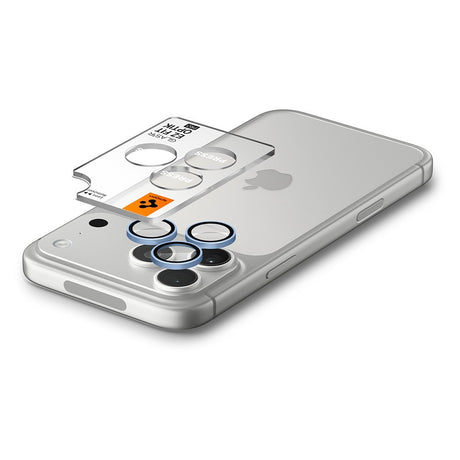 Spigen iPhone 18 Pro/18 Pro Max Kameraskydd Glas.tR EZ Fit Optik Pro 2-pack Light Blue
