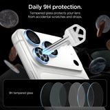 Spigen iPhone 18 Pro/18 Pro Max Kameraskydd Glas.tR EZ Fit Optik Pro 2-pack Light Blue