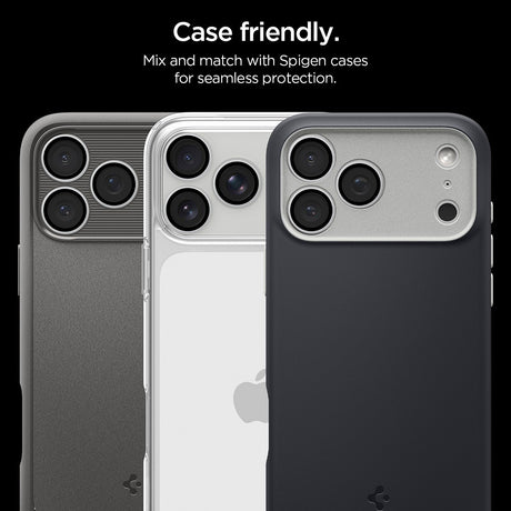 Spigen iPhone 18 Pro/18 Pro Max Kameraskydd Glas.tR EZ Fit Optik Pro 2-pack Silver