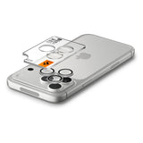 Spigen iPhone 18 Pro/18 Pro Max Kameraskydd Glas.tR EZ Fit Optik Pro 2-pack Silver