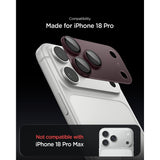 Spigen iPhone 18 Pro Kameraskydd Glas.tR EZ Fit Optik Pro XL Dark Cherry