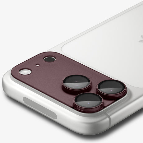 Spigen iPhone 18 Pro Kameraskydd Glas.tR EZ Fit Optik Pro XL Dark Cherry