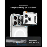 Spigen iPhone 18 Pro Kameraskydd Glas.tR EZ Fit Optik Pro XL Dark Gray