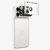 Spigen iPhone 18 Pro Kameraskydd Glas.tR EZ Fit Optik Pro XL Dark Gray