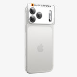 Spigen iPhone 18 Pro Kameraskydd Glas.tR EZ Fit Optik Pro XL Silver