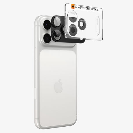 Spigen iPhone 18 Pro Max Kameraskydd Glas.tR EZ Fit Optik Pro XL Dark Gray