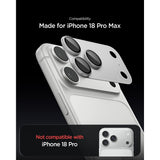 Spigen iPhone 18 Pro Max Kameraskydd Glas.tR EZ Fit Optik Pro XL Silver