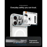 Spigen iPhone 18 Pro Max Kameraskydd Glas.tR EZ Fit Optik Pro XL Silver