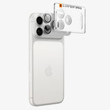 Spigen iPhone 18 Pro Max Kameraskydd Glas.tR EZ Fit Optik Pro XL Silver