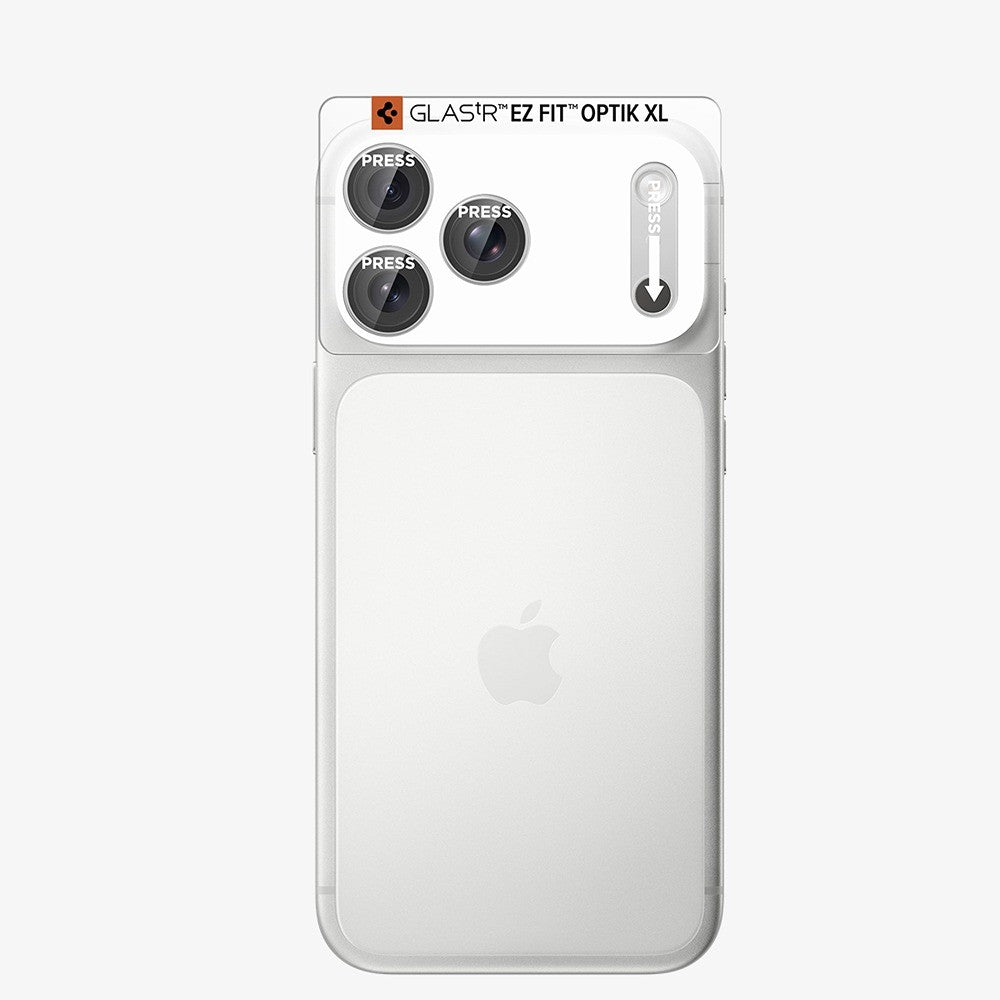 Spigen iPhone 18 Pro Max Kameraskydd Glas.tR EZ Fit Optik Pro XL Silver