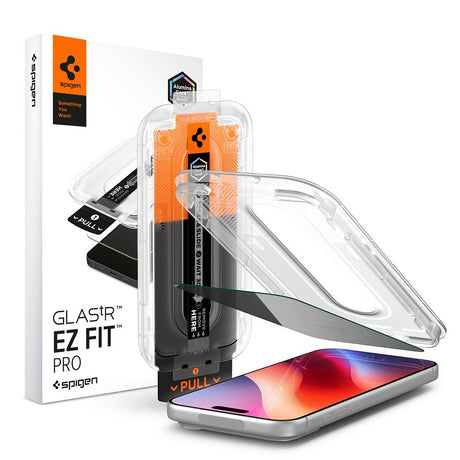 Spigen iPhone 18 Pro Skärmskydd Glas.tR EZ Fit Pro Privacy
