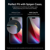 Spigen iPhone 18 Pro Skärmskydd Glas.tR EZ Fit Pro Privacy