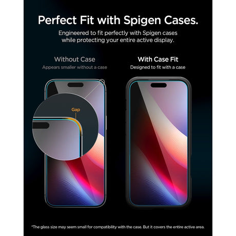Spigen iPhone 18 Pro Skärmskydd Glas.tR EZ Fit Pro Privacy