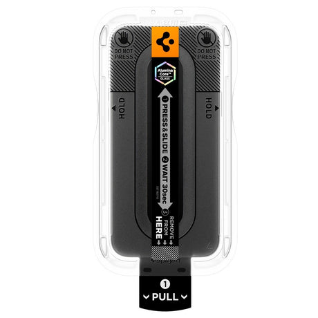 Spigen iPhone 18 Pro Skärmskydd Glas.tR EZ Fit Pro Privacy