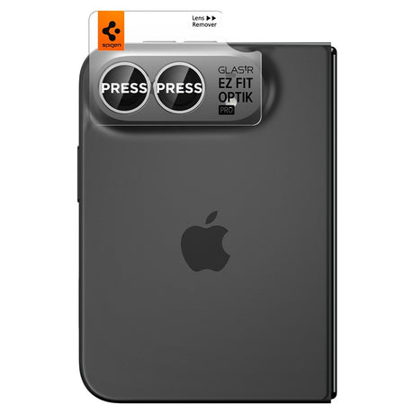 Spigen iPhone Duo Kameraskydd Glas.tR EZ Fit Optik Pro 2-pack Vit