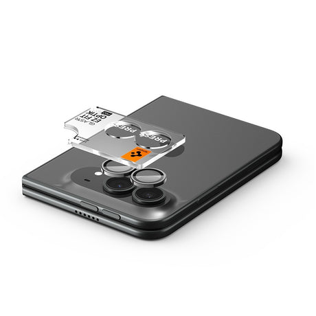 Spigen iPhone Duo Kameraskydd Glas.tR EZ Fit Optik Pro 2-pack Vit