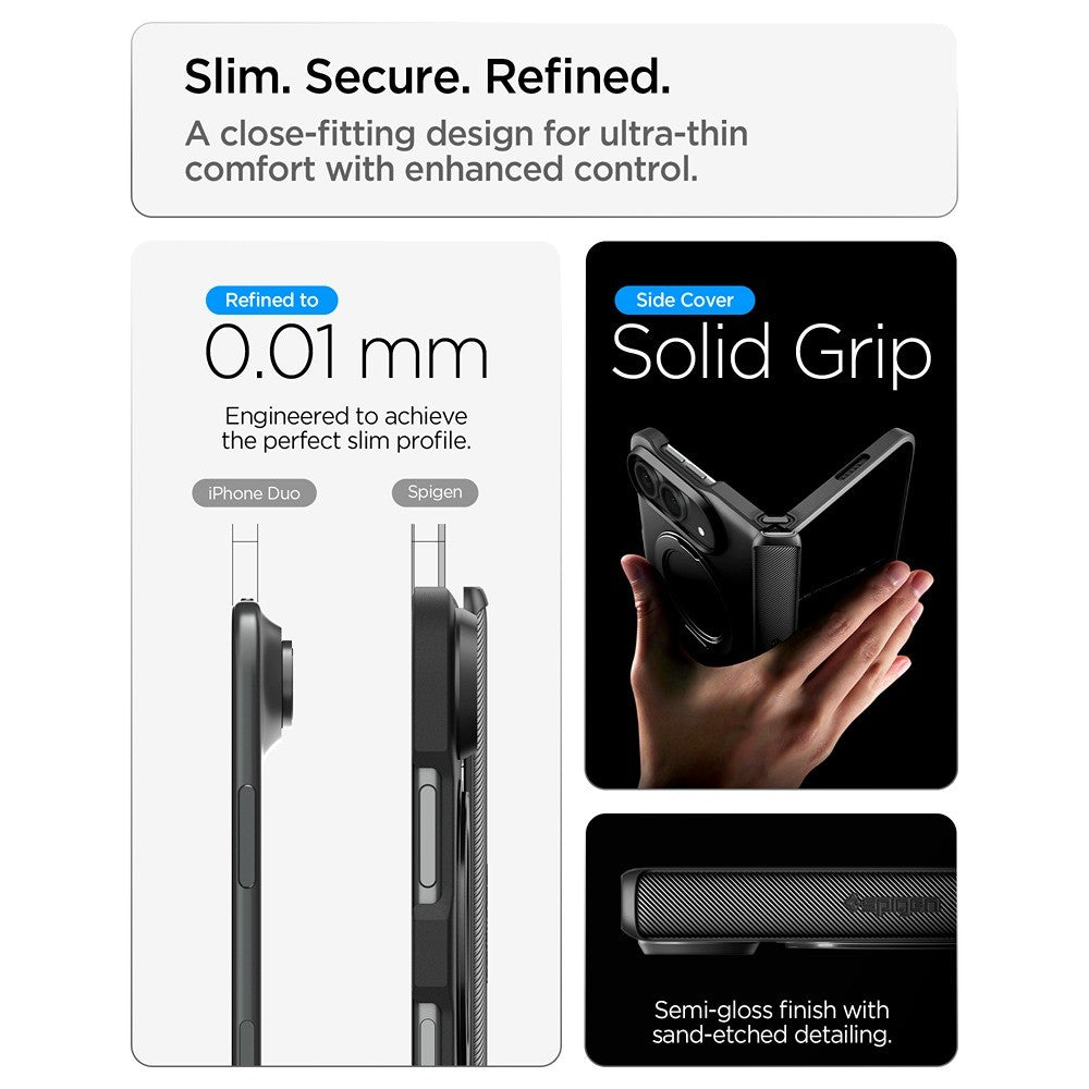 Spigen iPhone Duo Skal Slim Armor Pro S MagFit Svart