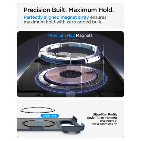 Spigen iPhone Duo Skal Tough Armor Pro MagFit Metal Slate