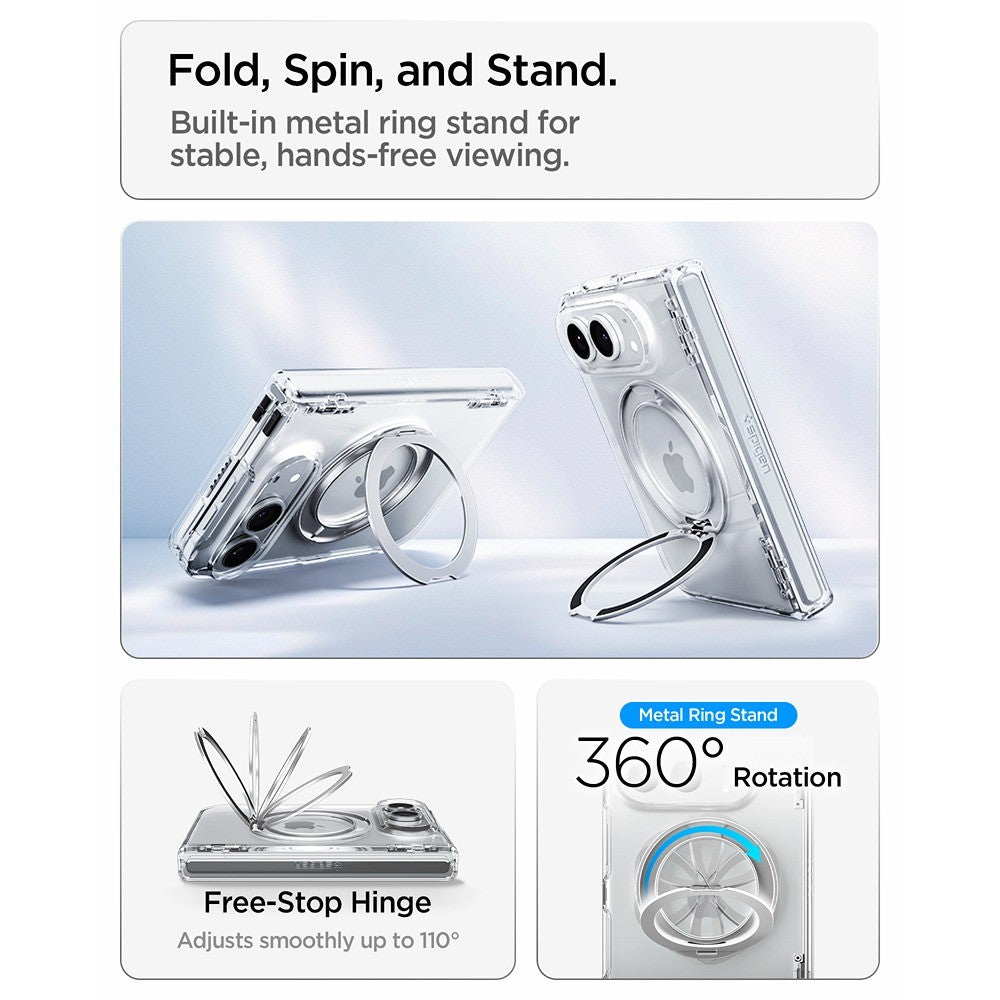 Spigen iPhone Duo Skal Ultra Hybrid Pro S MagFit Clear White