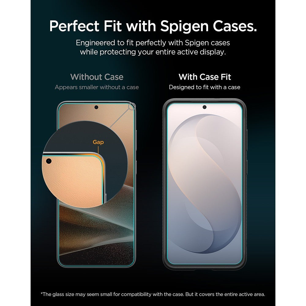 Spigen Samsung Galaxy S26 FE Skärmskydd GLAS.tR EZ Fit Pro