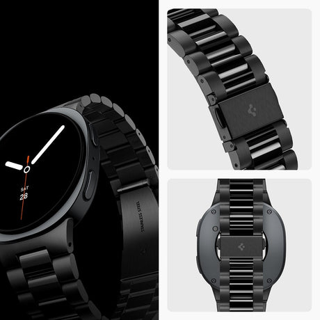 Spigen Samsung Galaxy Watch 8/9 40/44mm/Classic 46mm Armband Modern Fit 316L Svart