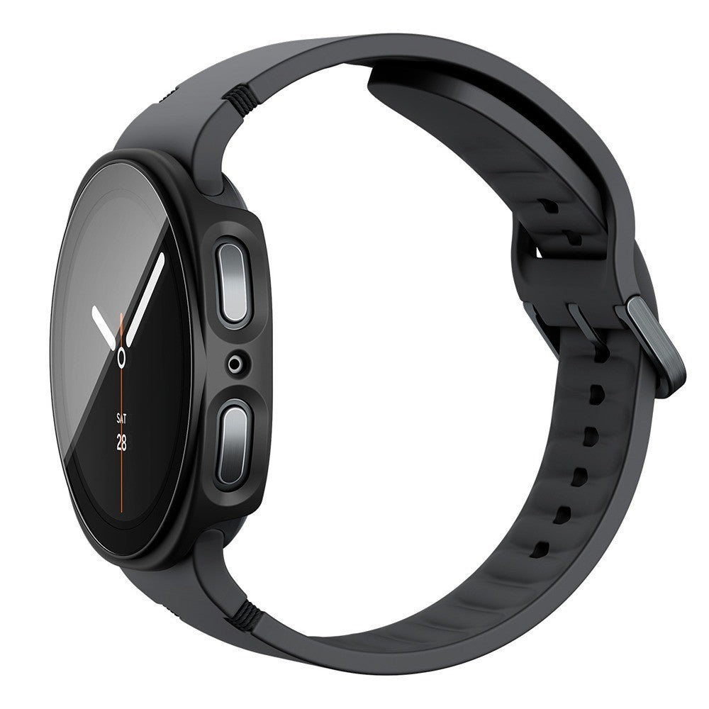 Spigen Samsung Galaxy Watch 8/9 44mm Skal med Skärmskydd Thin Fit 360 Svart